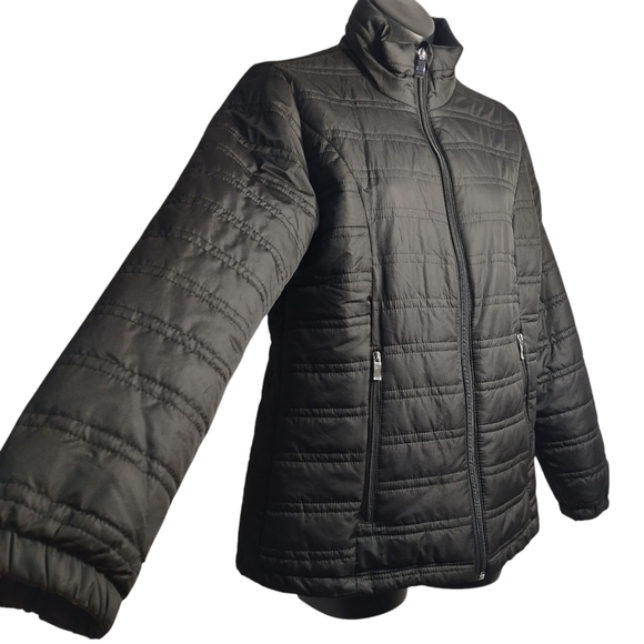 ZEROXPOSUR Women's Black Lightweight Comfy Karina Quilted Puffer Jacket Size S - Picture 3 of 6